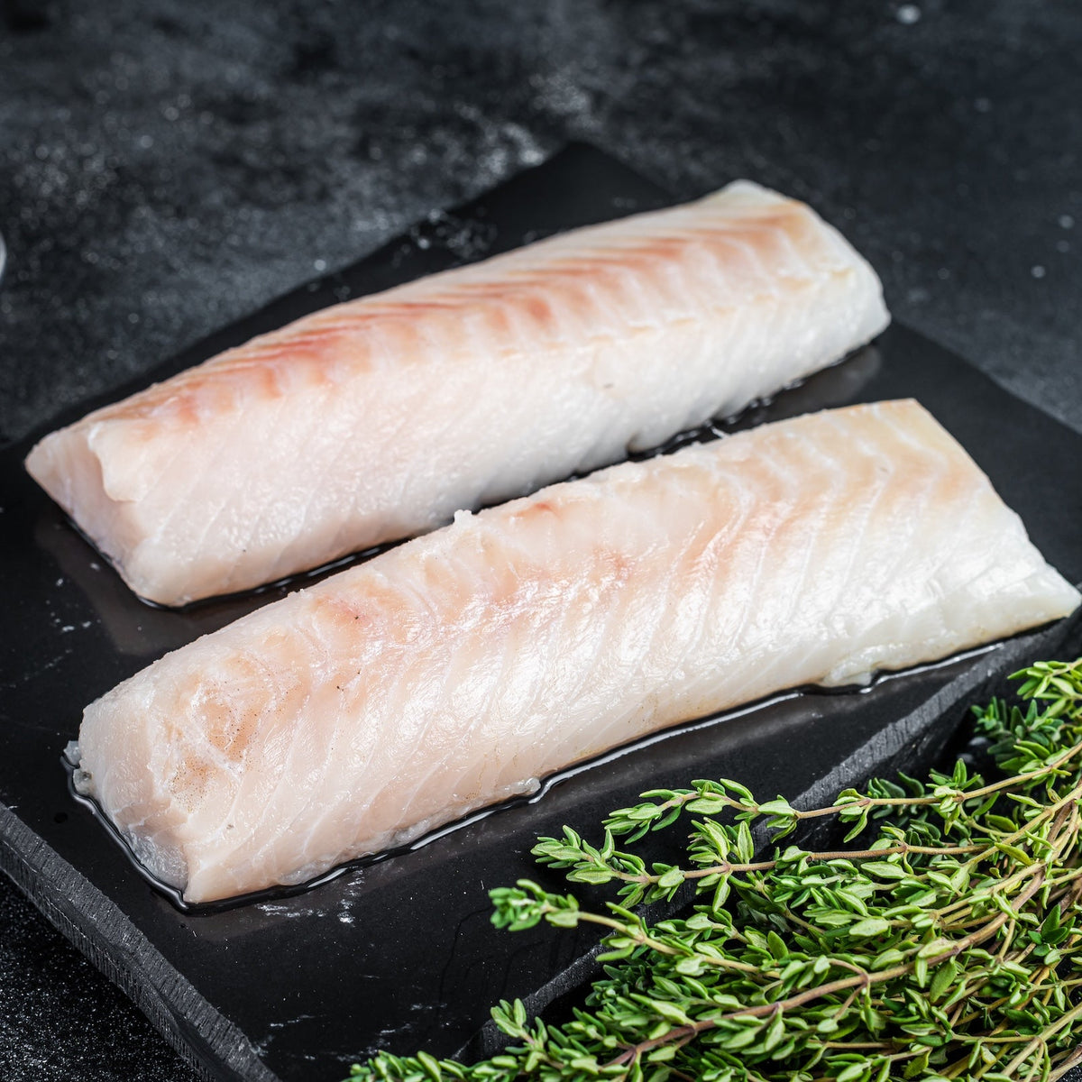 1lb, Wild-Caught, Newfoundland Cod Loins (2 X 8oz vacuum packed portio ...